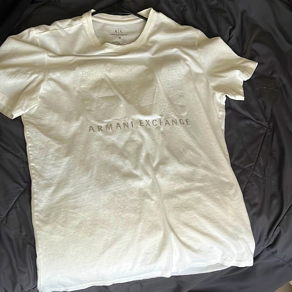 Armani exchange white  M T-shirt